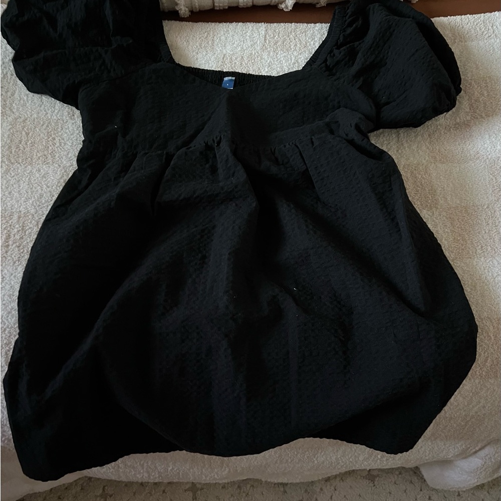 Old Navy Black V-Neck Dress